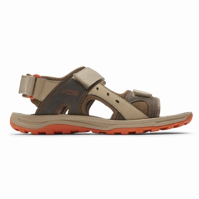 Sandálias Rockport Trail Technique Adjustable Velcro Homem Marrom/Multicoloridas PT-24078